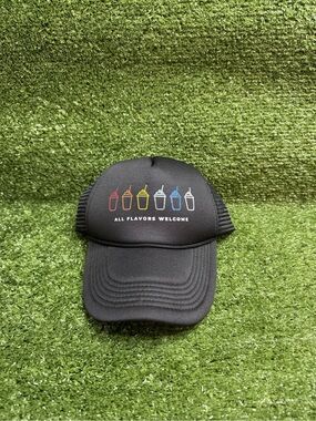 7-Eleven Slurpee Trucker Hat Black Mesh Snapback Adjustable Streetwear NWT